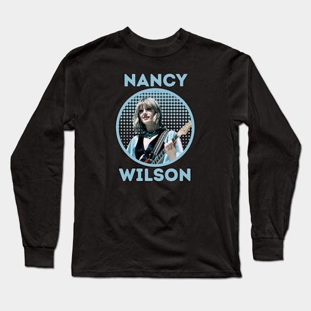 nancy wilson || astetic retro Long Sleeve T-Shirt by claudia awes